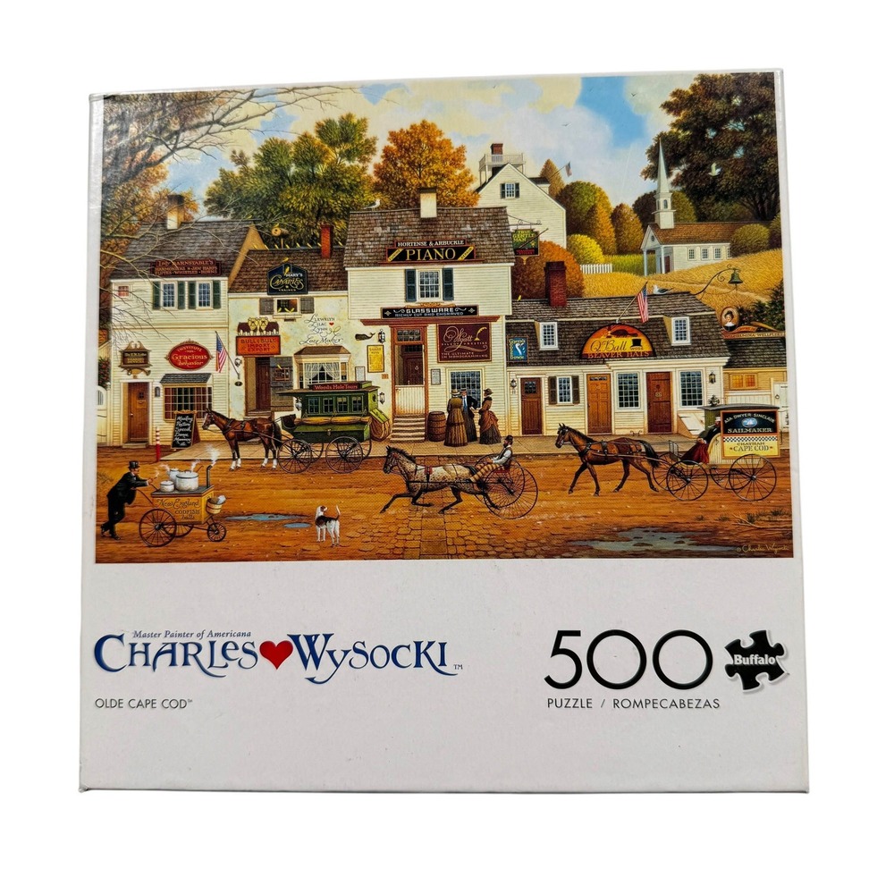 Buffalo Charles Wysocki Olde Cape Cod 500 Piece Jigsaw Puzzle 03710 UNCOUNTED